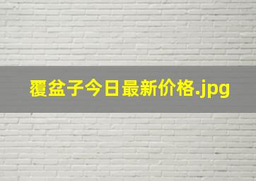 覆盆子今日最新价格