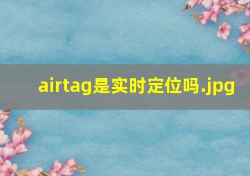 airtag是实时定位吗