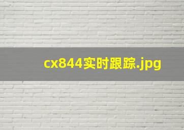 cx844实时跟踪