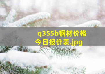 q355b钢材价格今日报价表